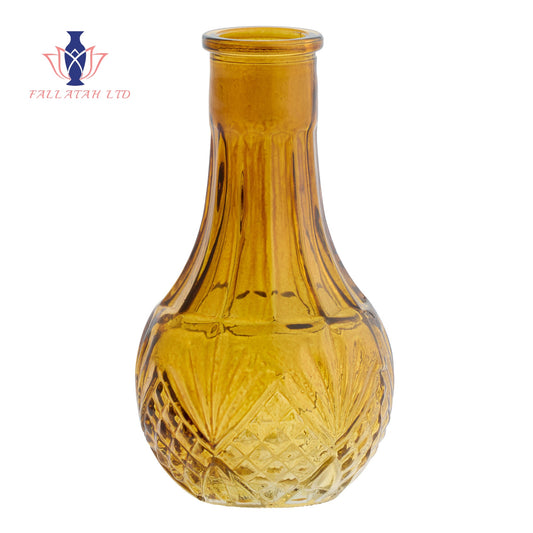 Pressed Glass Fan Bud Vase
