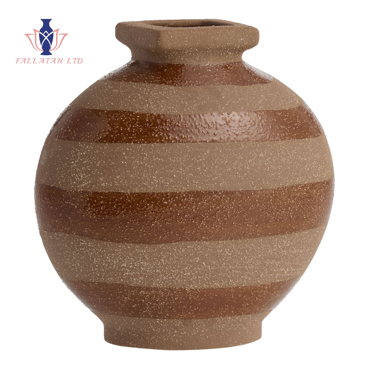 Clay Striped Vase Collection